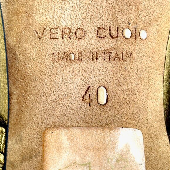 Christian Dior Sandals in Metallic Leather - Picture 8 of 12